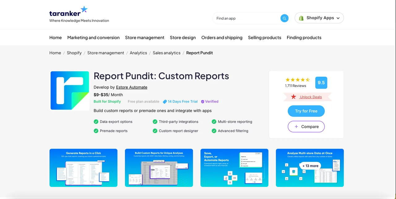 Report Pundit helps your Shopify store' operations run smoothly